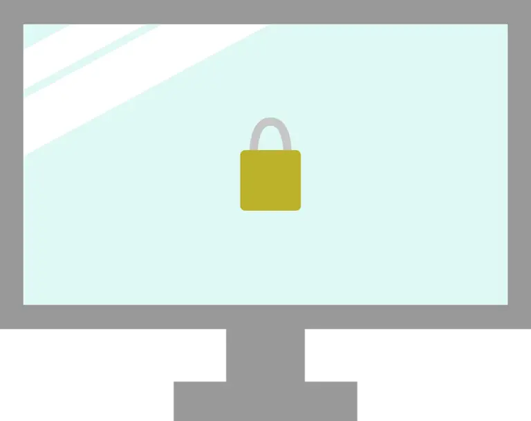 Free security lock protect vector